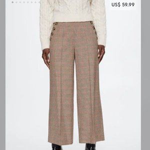 Plaid Culotte Trousers